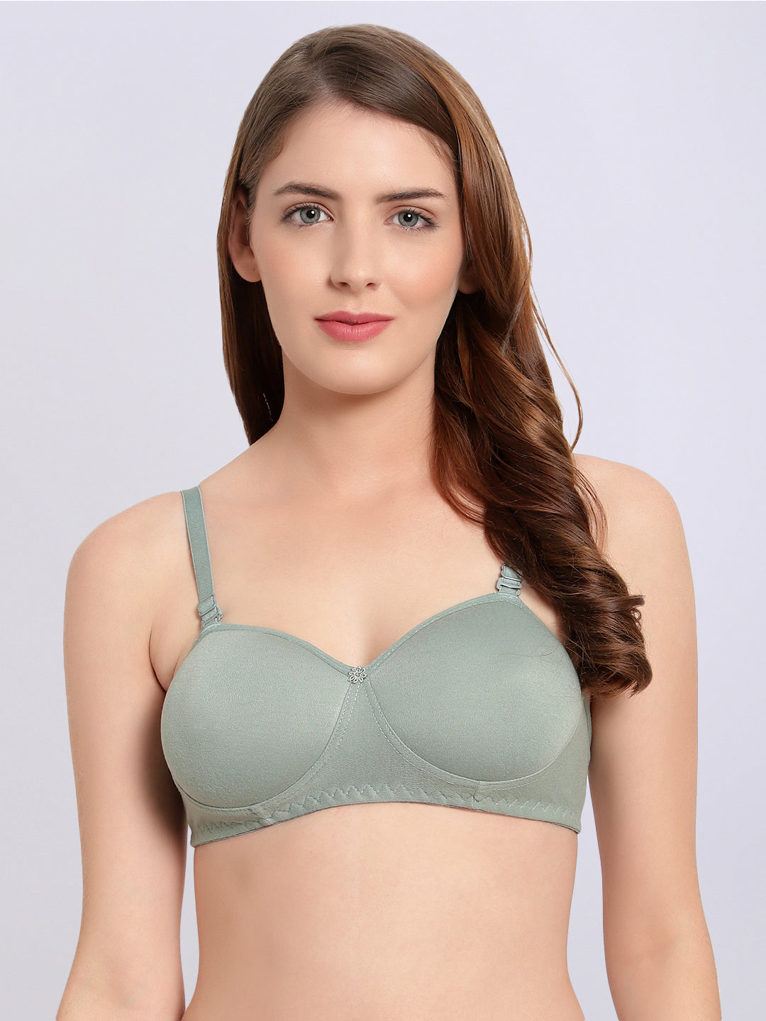 Pack Of 3 Color Padded Non-Wired Half Cup Casual T-Shirt Bra