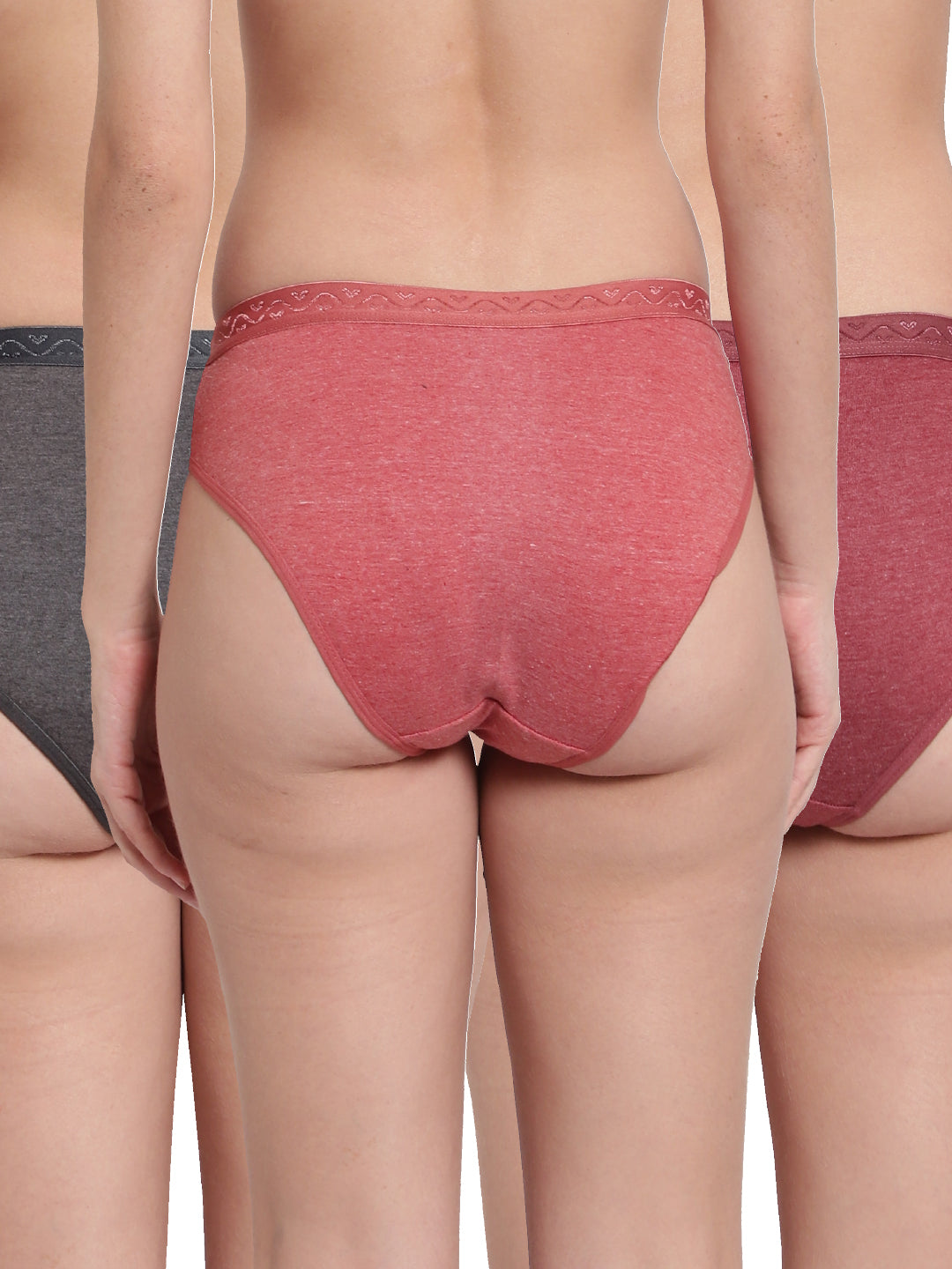 Pack Of 3 Colors Soft Summer Regular Milange Panty Briefs