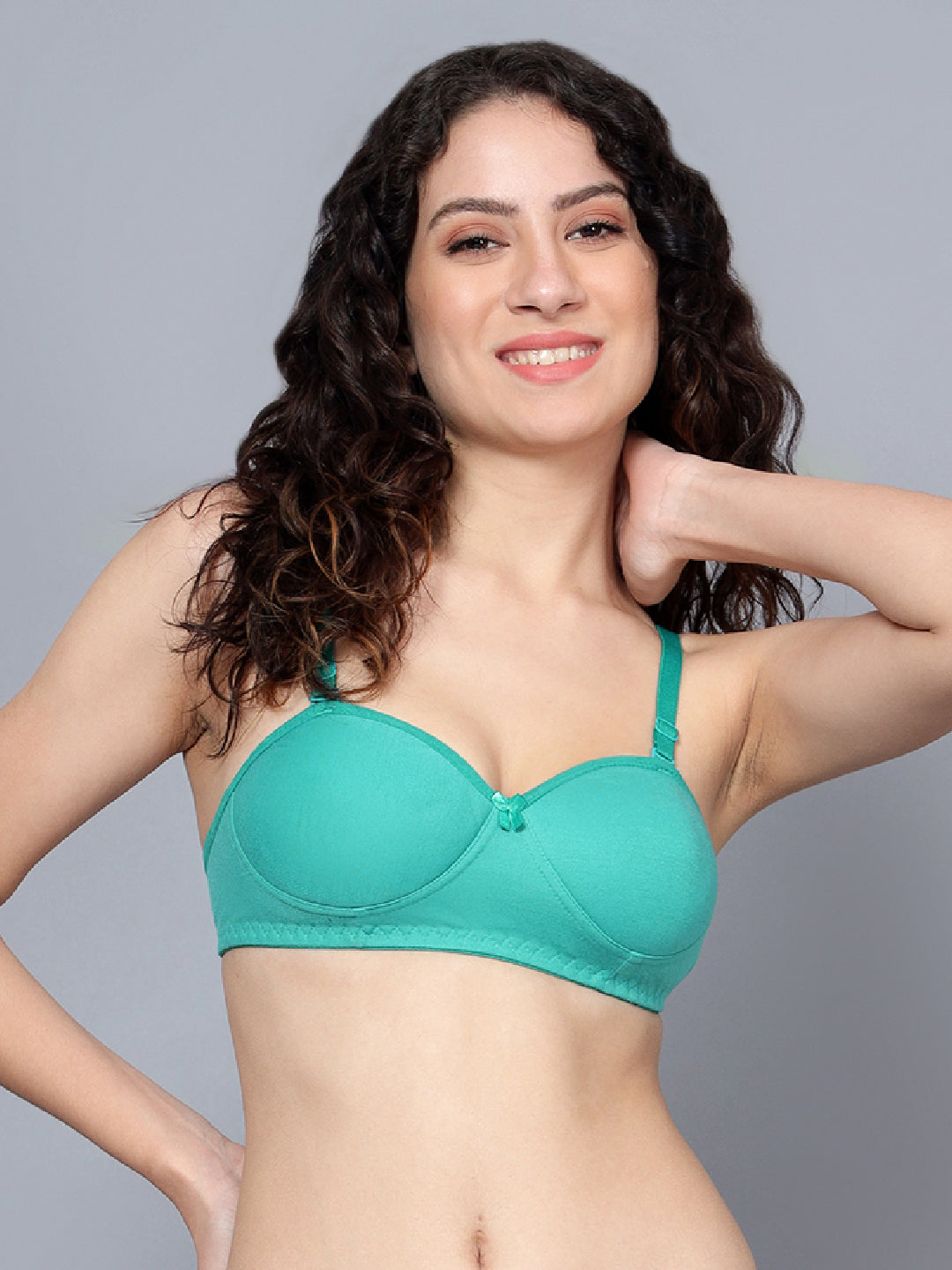 Pack Of 3 Colors Padded Non-Wired Half Cup Casual T-Shirt Bra