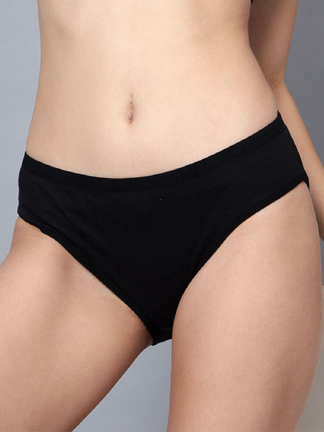 Pack Of 3 Solid Colors  Pure Cotton Women Briefs