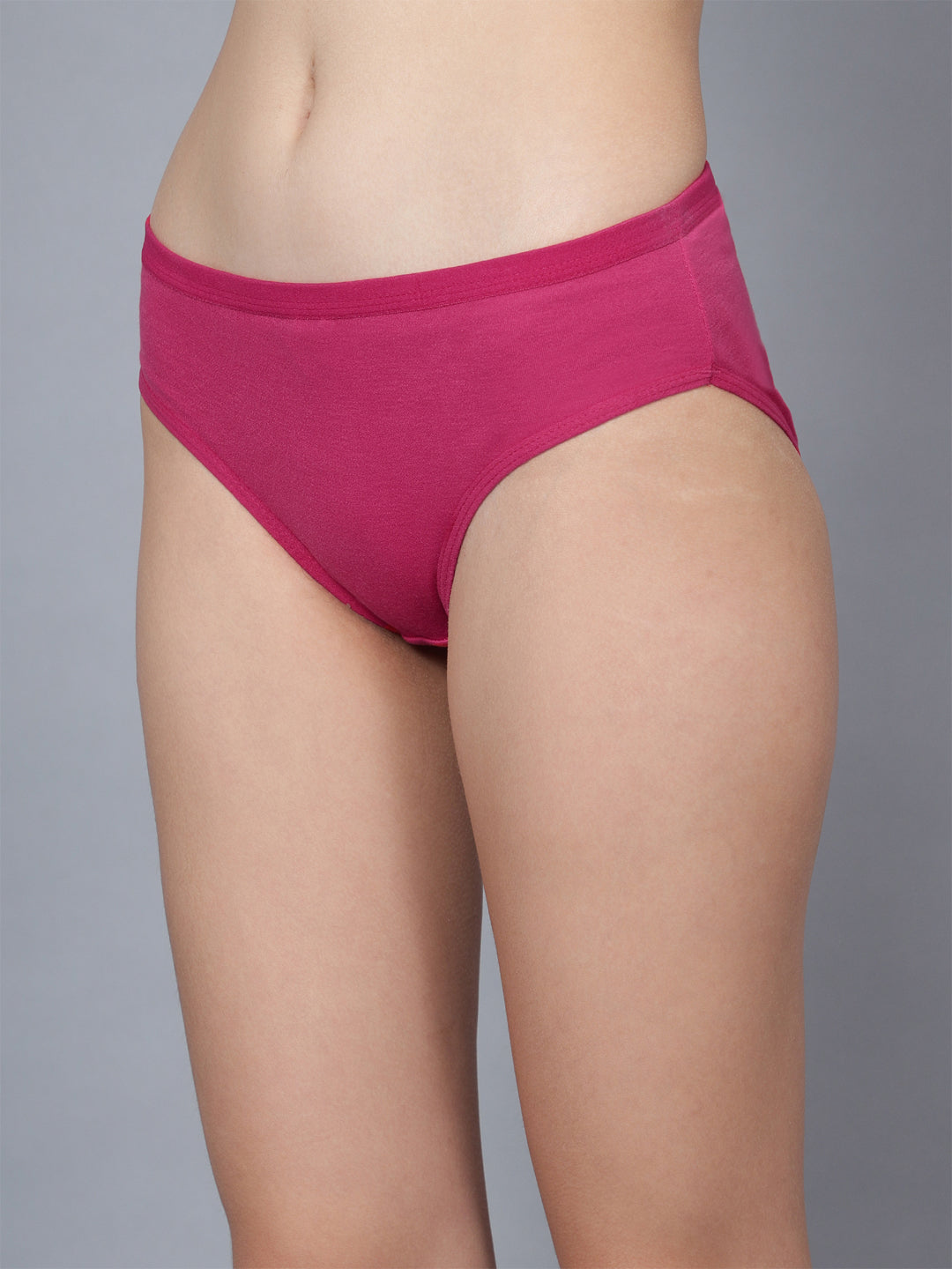 Pack Of 3 Solid Colors  Pure Cotton Women Briefs